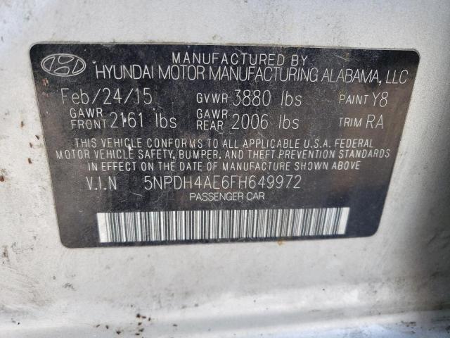 Photo 11 VIN: 5NPDH4AE6FH649972 - HYUNDAI ELANTRA SE 