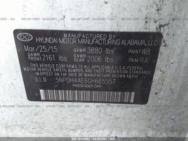 Photo 8 VIN: 5NPDH4AE6GH665557 - HYUNDAI ELANTRA 