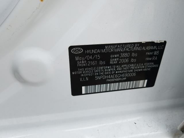 Photo 9 VIN: 5NPDH4AE6GH690006 - HYUNDAI ELANTRA SE 