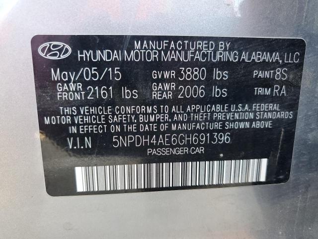 Photo 11 VIN: 5NPDH4AE6GH691396 - HYUNDAI ELANTRA 