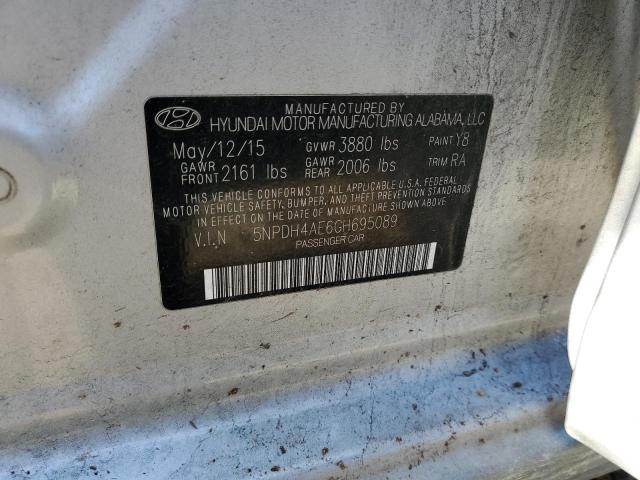 Photo 12 VIN: 5NPDH4AE6GH695089 - HYUNDAI ELANTRA SE 