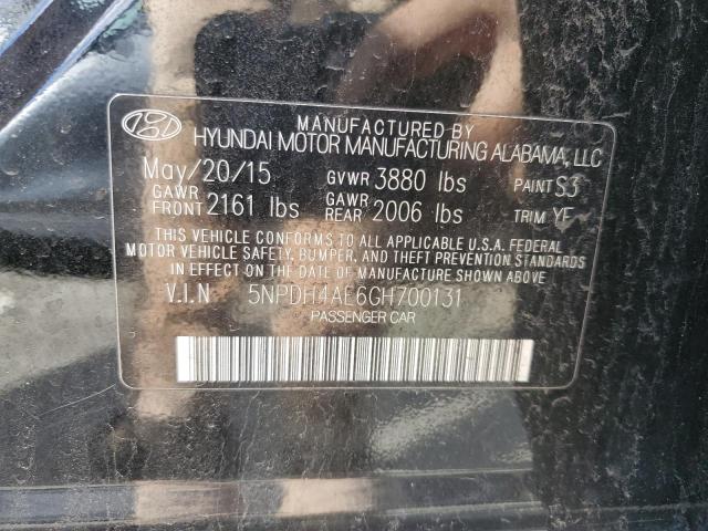 Photo 11 VIN: 5NPDH4AE6GH700131 - HYUNDAI ELANTRA 