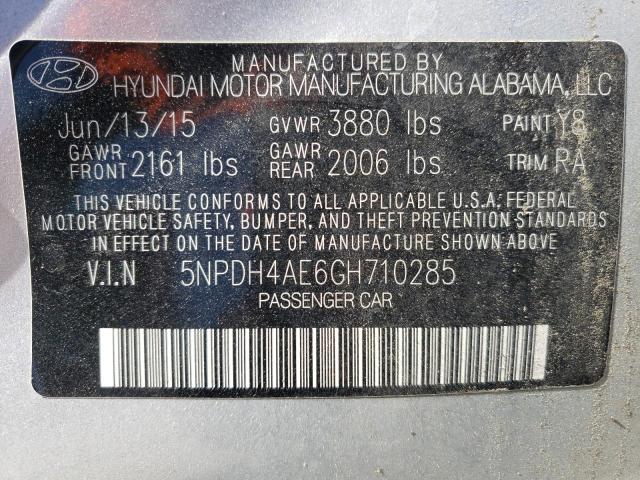 Photo 9 VIN: 5NPDH4AE6GH710285 - HYUNDAI ELANTRA SE 