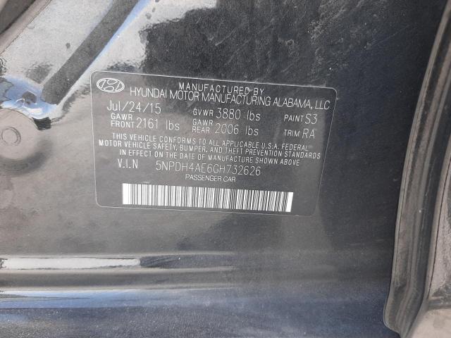 Photo 11 VIN: 5NPDH4AE6GH732626 - HYUNDAI ELANTRA SE 