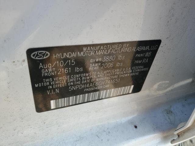 Photo 11 VIN: 5NPDH4AE6GH741651 - HYUNDAI ELANTRA SE 