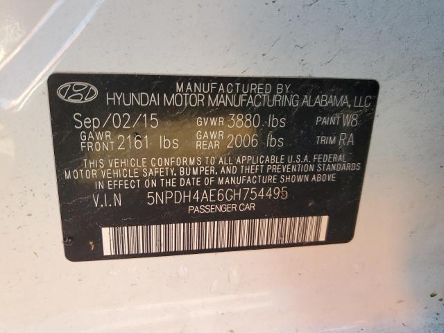 Photo 11 VIN: 5NPDH4AE6GH754495 - HYUNDAI ELANTRA SE 