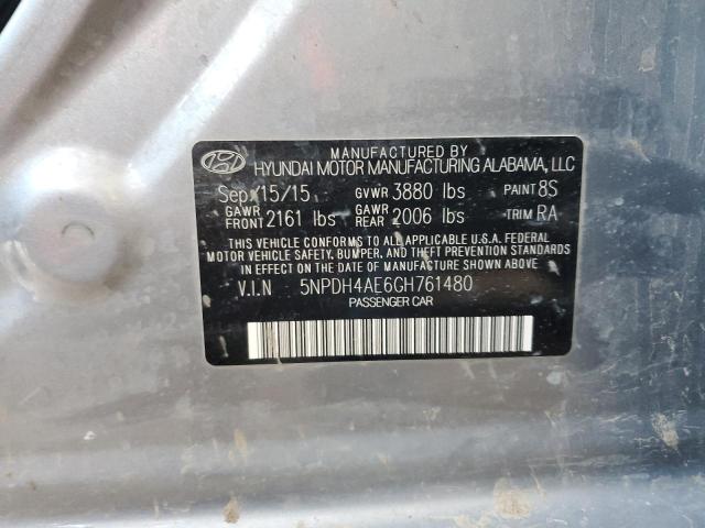 Photo 11 VIN: 5NPDH4AE6GH761480 - HYUNDAI ELANTRA 