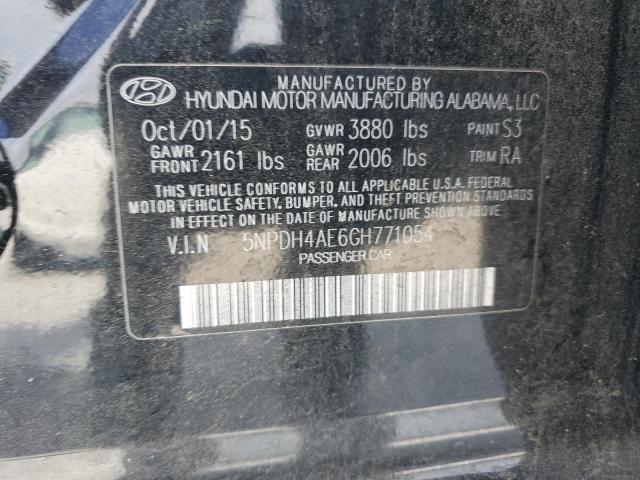 Photo 11 VIN: 5NPDH4AE6GH771054 - HYUNDAI ELANTRA 