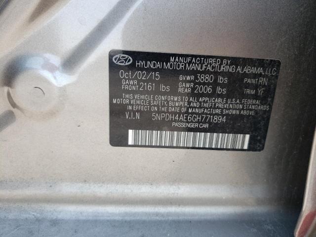 Photo 11 VIN: 5NPDH4AE6GH771894 - HYUNDAI ELANTRA SE 