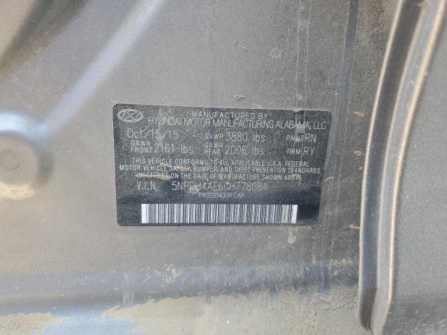 Photo 11 VIN: 5NPDH4AE6GH778084 - HYUNDAI ELANTRA 