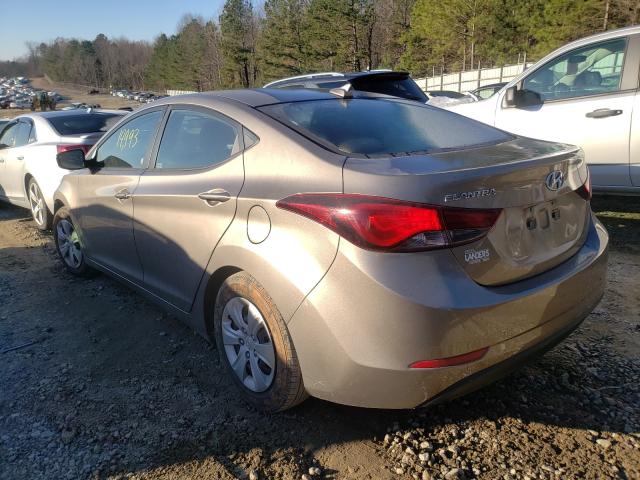 Photo 2 VIN: 5NPDH4AE6GH783687 - HYUNDAI ELANTRA SE 