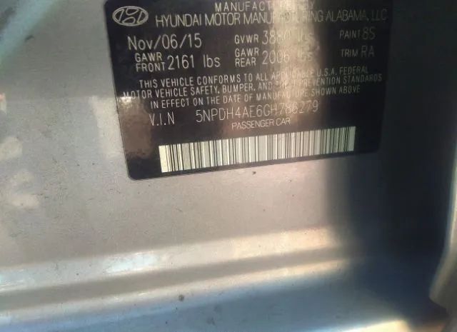 Photo 8 VIN: 5NPDH4AE6GH786279 - HYUNDAI ELANTRA 