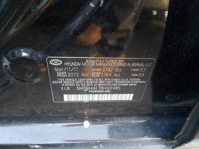 Photo 9 VIN: 5NPDH4AE7BH001485 - HYUNDAI ELANTRA GL 