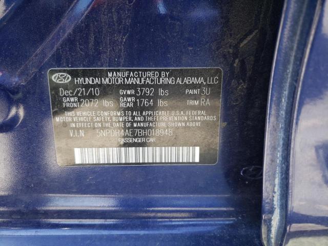 Photo 11 VIN: 5NPDH4AE7BH018948 - HYUNDAI ELANTRA GL 