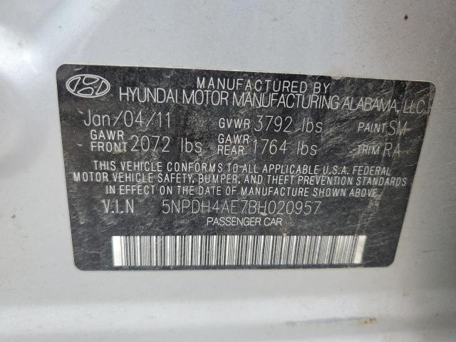 Photo 12 VIN: 5NPDH4AE7BH020957 - HYUNDAI ELANTRA GL 