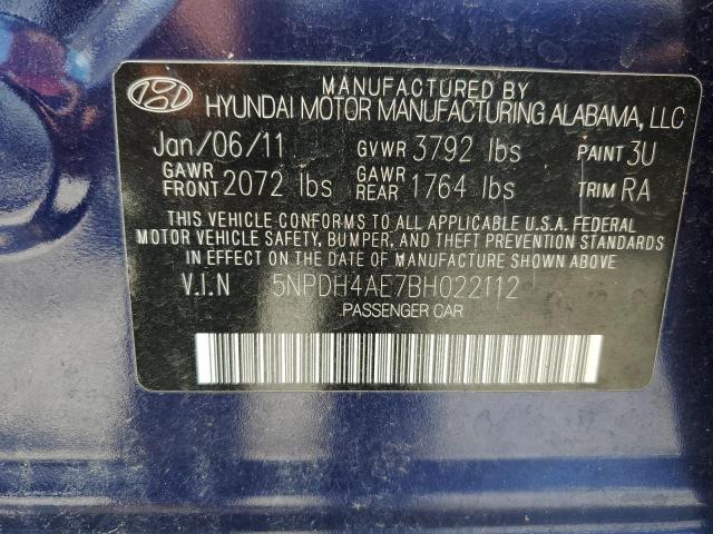 Photo 11 VIN: 5NPDH4AE7BH022112 - HYUNDAI ELANTRA 