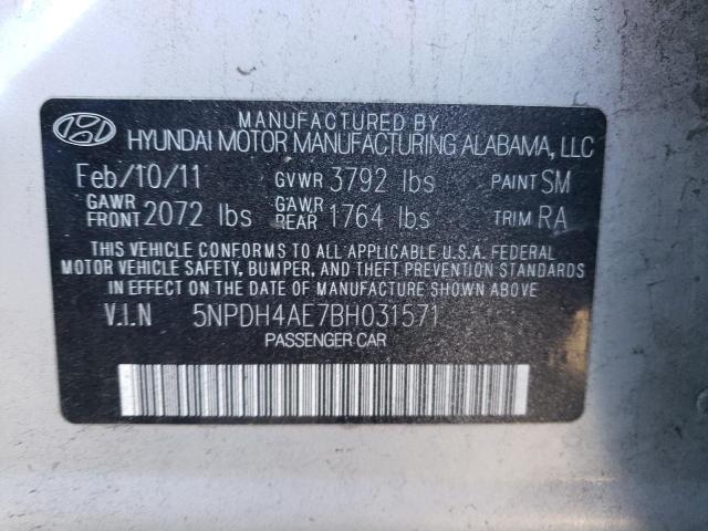 Photo 11 VIN: 5NPDH4AE7BH031571 - HYUNDAI ELANTRA GL 