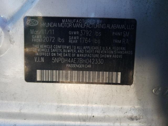 Photo 12 VIN: 5NPDH4AE7BH042330 - HYUNDAI ELANTRA GL 