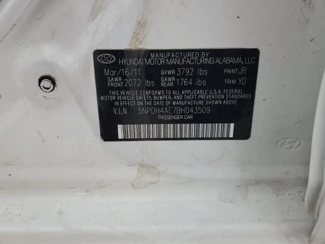 Photo 11 VIN: 5NPDH4AE7BH043509 - HYUNDAI ELANTRA GL 