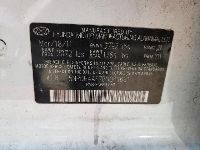 Photo 11 VIN: 5NPDH4AE7BH044661 - HYUNDAI ELANTRA GL 