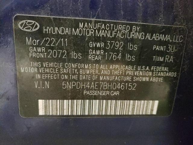 Photo 11 VIN: 5NPDH4AE7BH046152 - HYUNDAI ELANTRA GL 