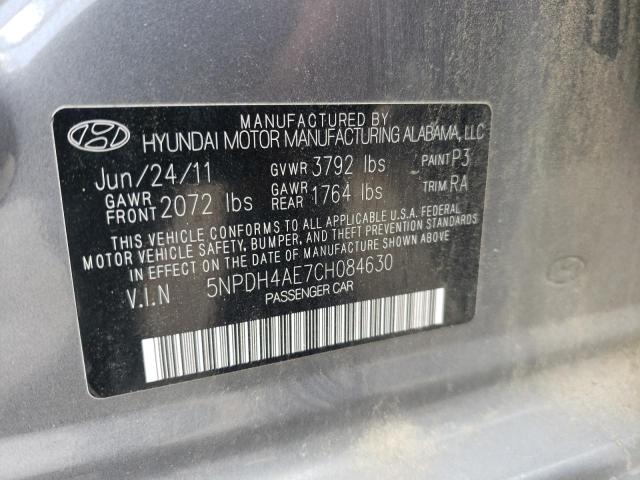 Photo 11 VIN: 5NPDH4AE7CH084630 - HYUNDAI ELANTRA GL 