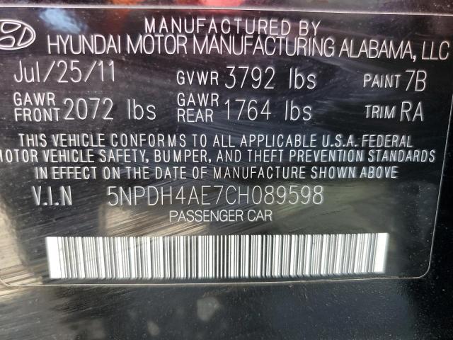 Photo 11 VIN: 5NPDH4AE7CH089598 - HYUNDAI ELANTRA 