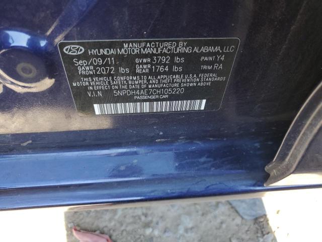 Photo 11 VIN: 5NPDH4AE7CH105220 - HYUNDAI ELANTRA 