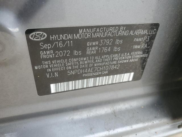 Photo 11 VIN: 5NPDH4AE7CH107842 - HYUNDAI ELANTRA 