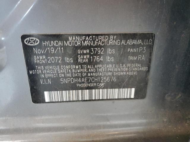 Photo 11 VIN: 5NPDH4AE7CH125676 - HYUNDAI ELANTRA 