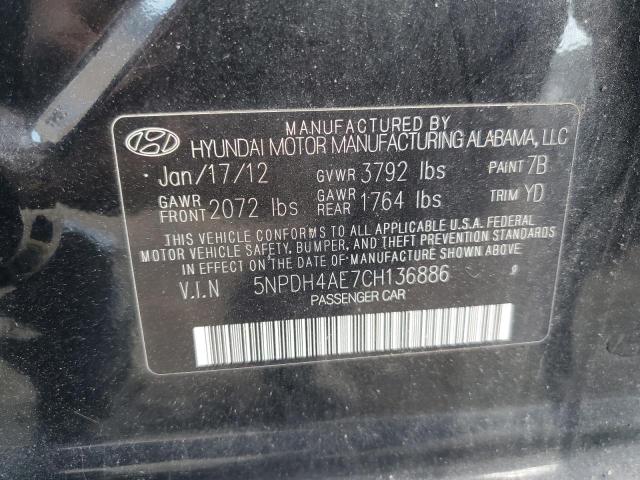 Photo 11 VIN: 5NPDH4AE7CH136886 - HYUNDAI ELANTRA 