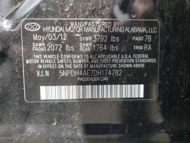 Photo 9 VIN: 5NPDH4AE7DH174782 - HYUNDAI ELANTRA GL 