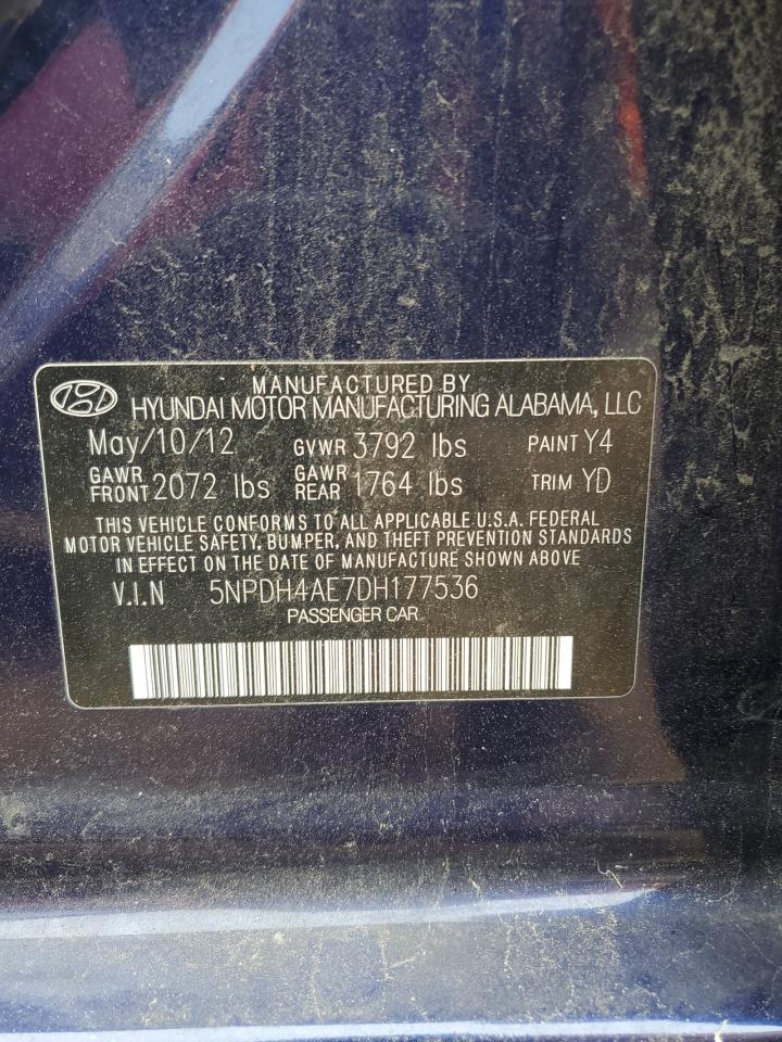 Photo 11 VIN: 5NPDH4AE7DH177536 - HYUNDAI ELANTRA 