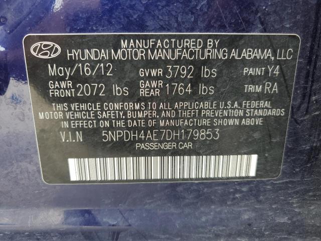 Photo 11 VIN: 5NPDH4AE7DH179853 - HYUNDAI ELANTRA 