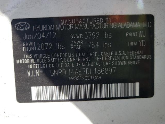 Photo 9 VIN: 5NPDH4AE7DH186897 - HYUNDAI ELANTRA 