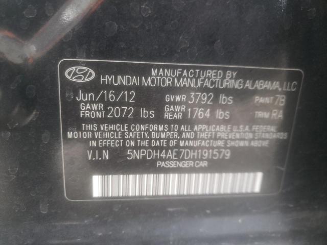 Photo 11 VIN: 5NPDH4AE7DH191579 - HYUNDAI ELANTRA 