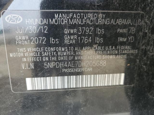 Photo 11 VIN: 5NPDH4AE7DH205688 - HYUNDAI ELANTRA 