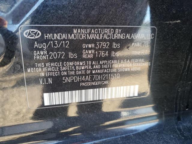 Photo 11 VIN: 5NPDH4AE7DH211510 - HYUNDAI ELANTRA 