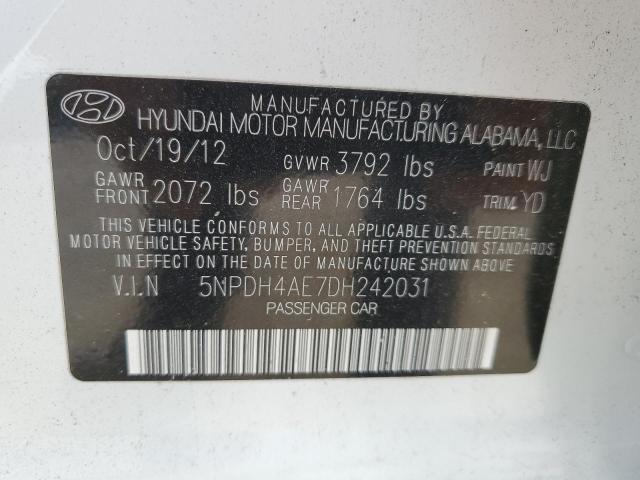 Photo 11 VIN: 5NPDH4AE7DH242031 - HYUNDAI ELANTRA GL 