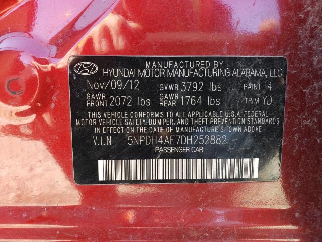 Photo 11 VIN: 5NPDH4AE7DH252882 - HYUNDAI ELANTRA 