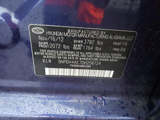 Photo 9 VIN: 5NPDH4AE7DH256124 - HYUNDAI ELANTRA GL 