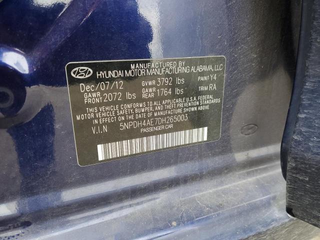 Photo 11 VIN: 5NPDH4AE7DH265003 - HYUNDAI ELANTRA GL 