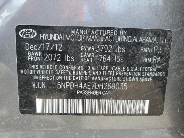 Photo 12 VIN: 5NPDH4AE7DH269035 - HYUNDAI ELANTRA GL 