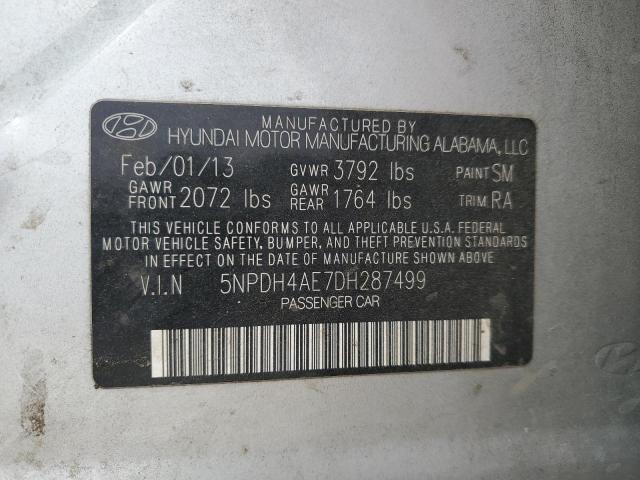 Photo 11 VIN: 5NPDH4AE7DH287499 - HYUNDAI ELANTRA 