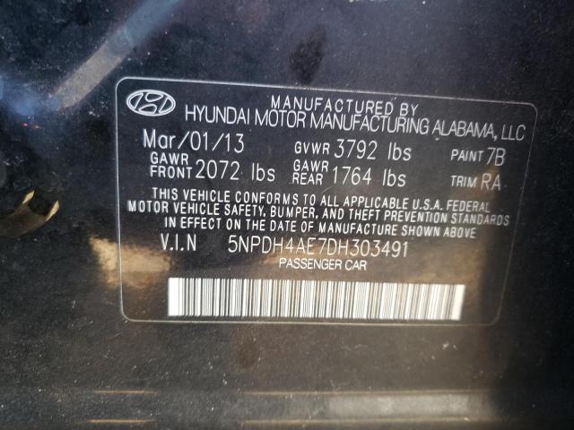 Photo 11 VIN: 5NPDH4AE7DH303491 - HYUNDAI ELANTRA 