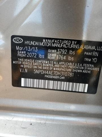 Photo 11 VIN: 5NPDH4AE7DH310781 - HYUNDAI ELANTRA GL 