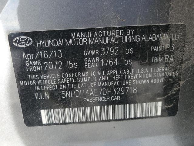 Photo 12 VIN: 5NPDH4AE7DH329718 - HYUNDAI ELANTRA GL 