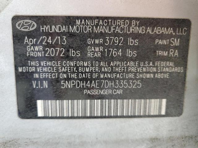 Photo 11 VIN: 5NPDH4AE7DH335325 - HYUNDAI ELANTRA GL 