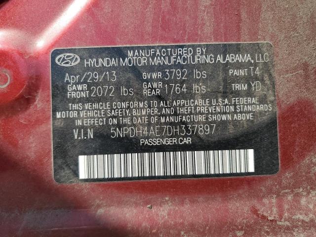 Photo 11 VIN: 5NPDH4AE7DH337897 - HYUNDAI ELANTRA 