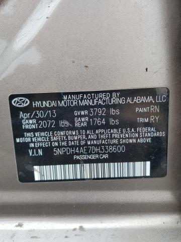 Photo 11 VIN: 5NPDH4AE7DH338600 - HYUNDAI ELANTRA 